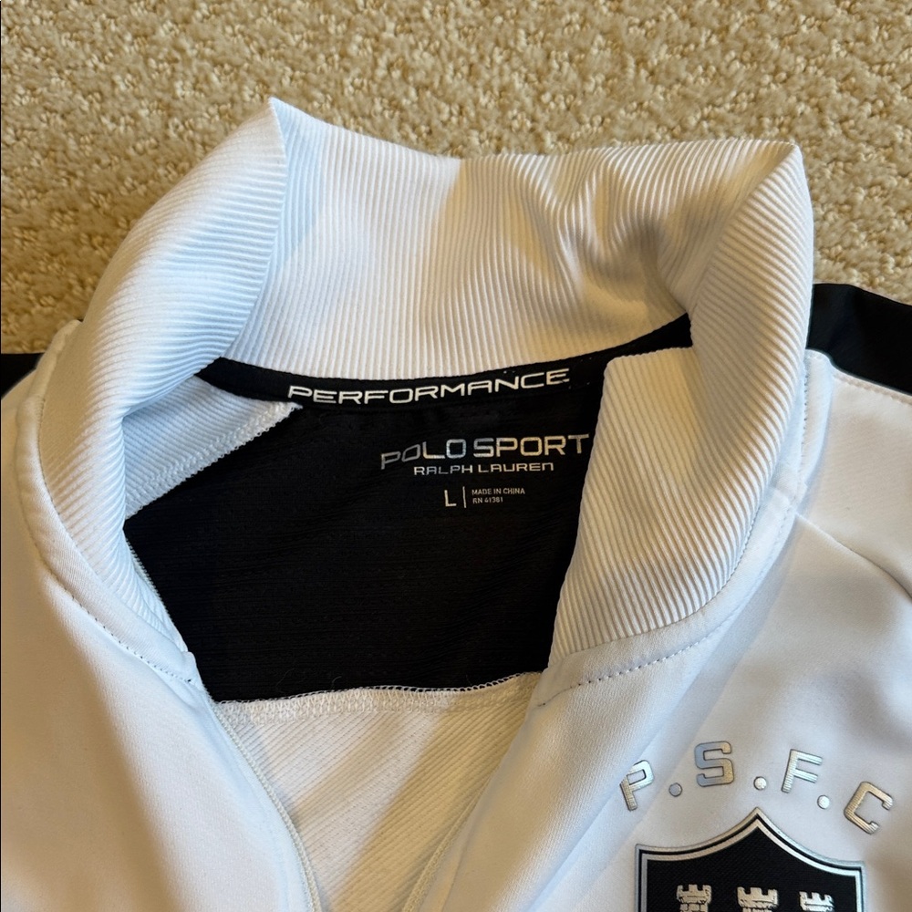 Polo by Ralph Lauren White and Black Sweatshirt - Picture 2 of 5